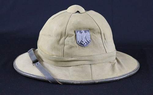 German Africa Pith Helmet (Real of Fake)