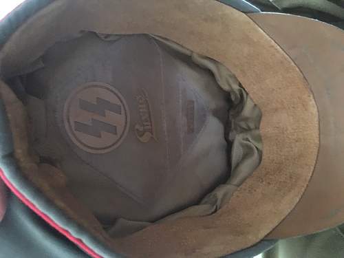 Would like some advice on this SS artillery officer visor cap