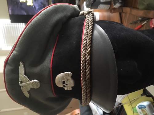 Would like some advice on this SS artillery officer visor cap