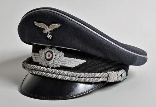 luftwaffe officer visor