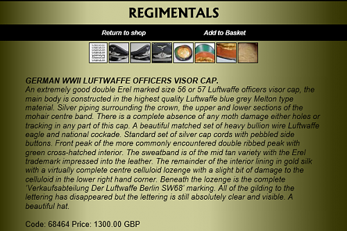 luftwaffe officer visor