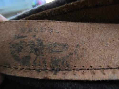 &quot;DACHAU&quot; stamp on inside of overseas/side cap