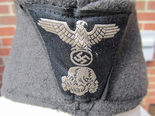 &quot;DACHAU&quot; stamp on inside of overseas/side cap