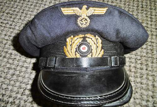 Original or fahe German Navy visor hat ? Kriegsmarine schirmmutze