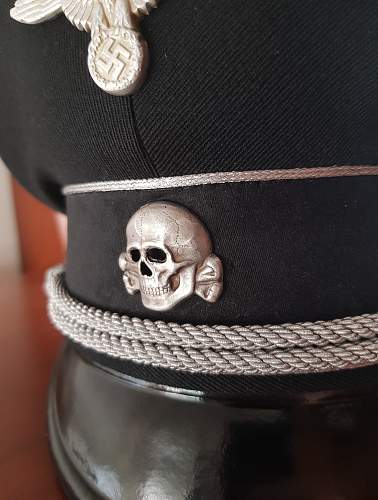 Black SS General's visor cap