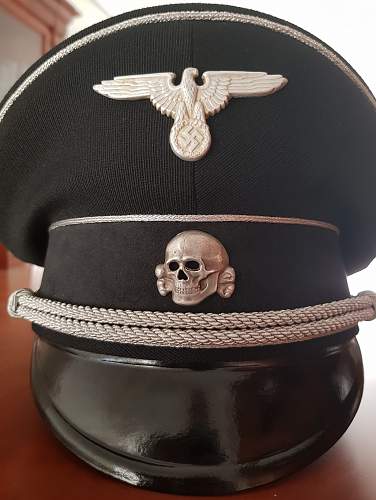 Black SS General's visor cap