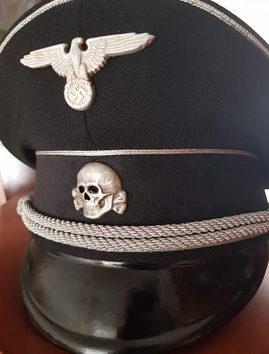 Black SS General's visor cap