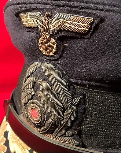 Kriegsmarine Admirals Visor Cap