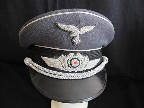 CW Luftwaffe Officers visor