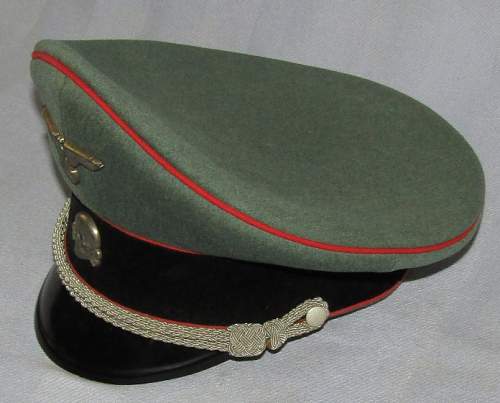 Waffen SS Artilery Officer's Visor Cap For Review