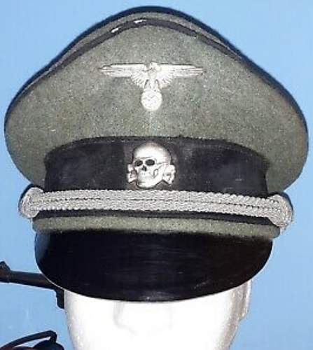 Apparent WW2 Original ss Pioneer visor cap