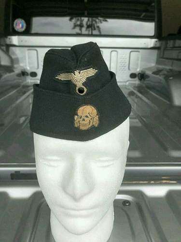 SS m40 Panzer overseas cap-ORIGINAL?