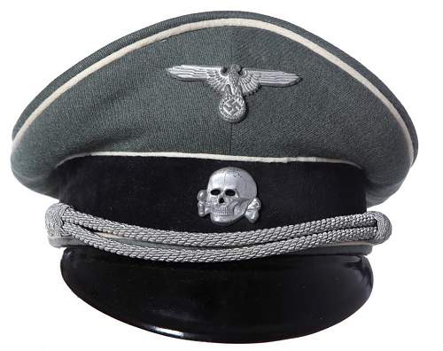 WSS Infantry Officer Kleiderkasse visor hat