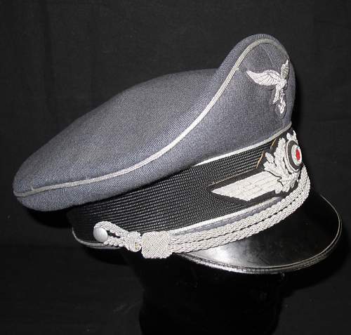 Luftwaffe Visor cap - original insignia.
