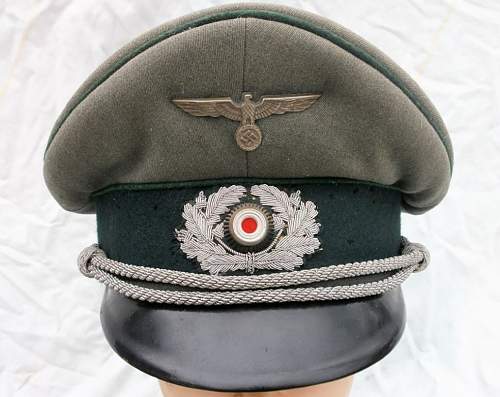 Genuine Heer Wehrmacht Officers Cap?