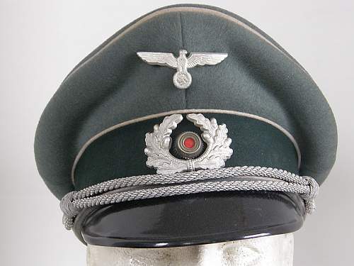 Heer Officer Visor Cap