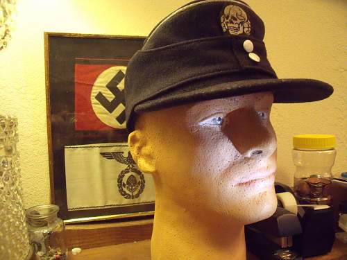 ss-panzer officer's M43 cap..Tell me what you think!
