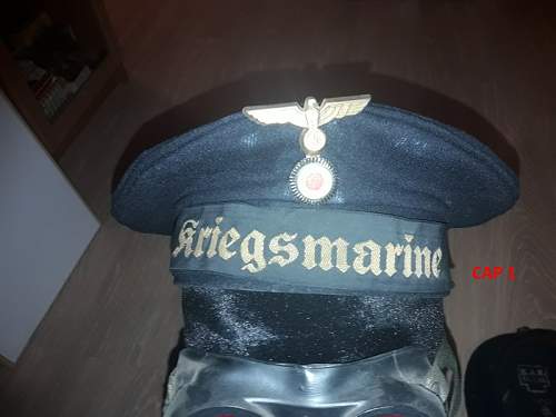 Kriegsmarine Tellermütze