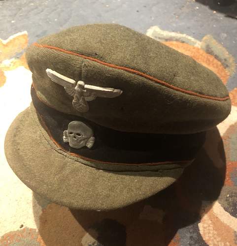 Waffen SS Crusher Style Cap NCO's Cap.