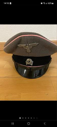 SS Panzer visor cap, original?