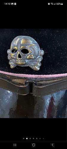 SS Panzer visor cap, original?