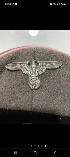 SS Panzer visor cap, original?