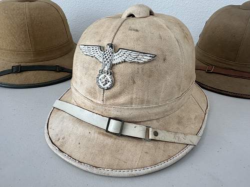 Kriegsmarine Pith helmet Badge. Real or Fake