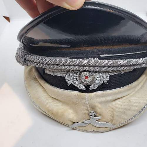 Luftwaffe Summer White top Officers Cap