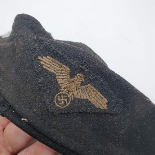 German ss panzer  m43 black forage cap