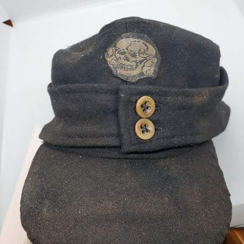 German ss panzer  m43 black forage cap