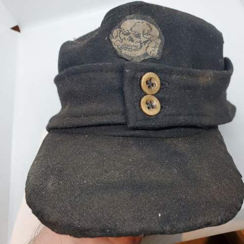 German ss panzer  m43 black forage cap