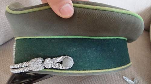 German Panzer Grenadier Officers Hat Cap