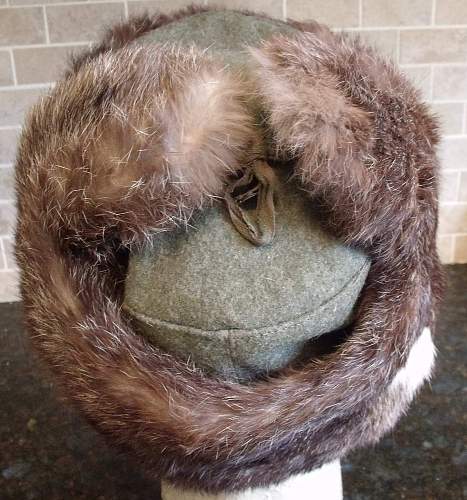 Wehrmacht Issue Winter Rabbit Fur Cap