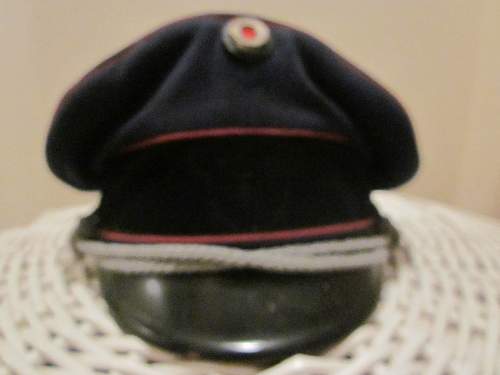 German Fire Police Cap Orignial