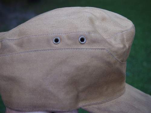 Kriegsmarine M40 tropical cap &amp; Heer tropical EM/NCO cap