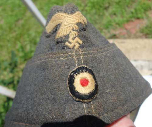 Luftwaffe Feldmutz OS cap 91st Div Vet bring back