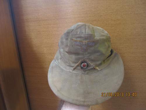 Afrika Korps cap found in Crete...