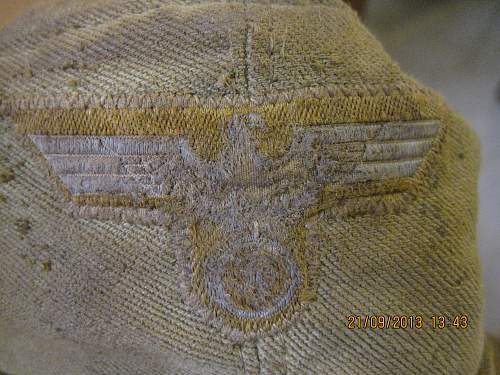 Afrika Korps cap found in Crete...