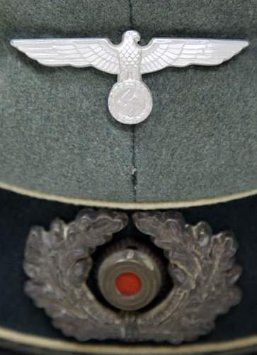 Heer infantry officer's visor