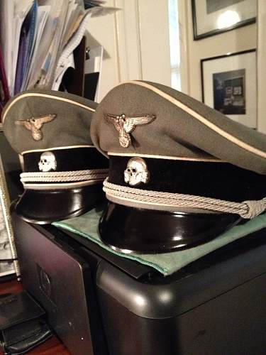 Waffen-SS Officer Visor Cap - Real ?