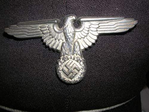 Black SS Officers schirmmütze