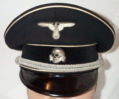 Black SS Officers schirmmütze