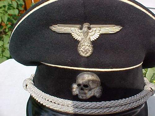 Black SS Officers schirmmütze