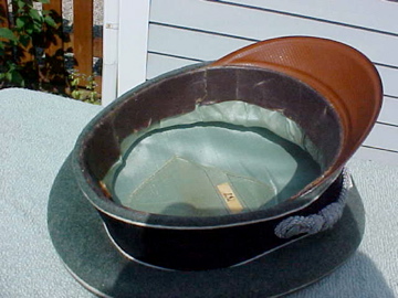 fake black SS officer's cap, a Janke I presume.