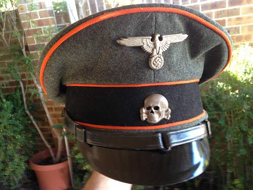 Waffen SS Colour-Piped Visor