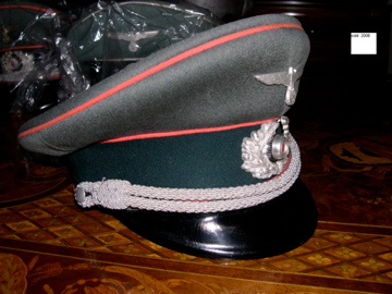 Officer's Panzer Schirmmuetze and EM/NCO Panzer M38