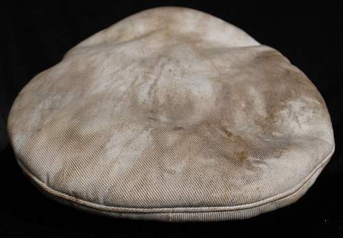 German WWII WW2 White Kriegsmarine Captains Cap