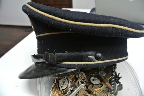 Black SS EM/NCO Visor - ask for help