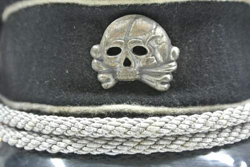 Early Insignia Black SS Officer Visor - ask for help