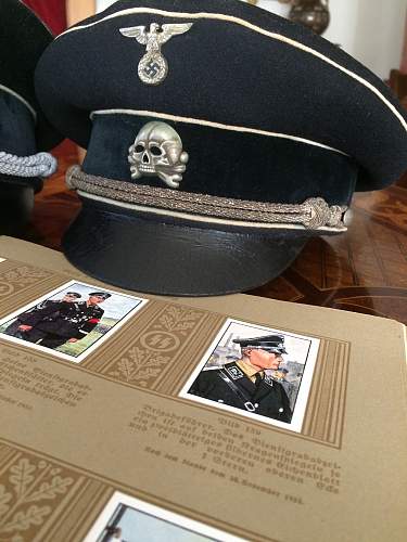 Julius Schaub SS General's visor cap